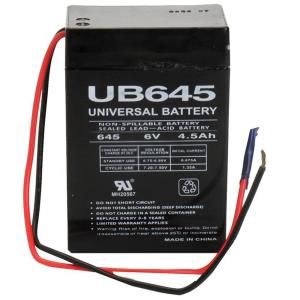 UPG SLA 6 Volt 4.5 Ah WL Terminal Battery UB645WL