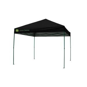 John Deere Aero Shade Mesh 10 ft. x 10 ft. Instant Canopy in Black and Green 157440