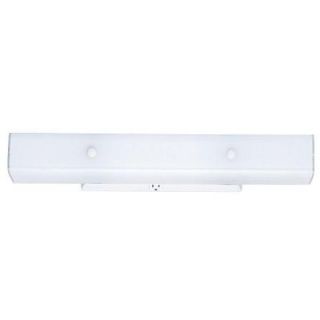 Westinghouse 4 Light White Interior Wall Fixture with Ground Convenience Outlet Base and White Ceramic Glass 6642400