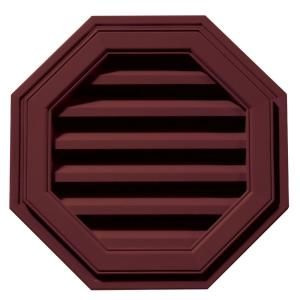 Builders Edge 18 in. Octagon Gable Vent #078 Wineberry 120011818078