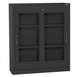 Sandusky 36 in. W x 42 in. H x 18 in. D Freestanding Steel Cabinet in Black BV2S361842 09