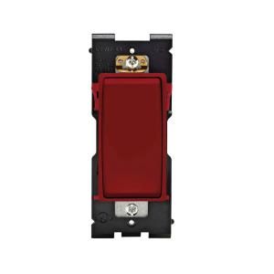 Leviton Renu 15 Amp Single Pole Rocker Switch   Deep Garnet 014 RE151 0DG