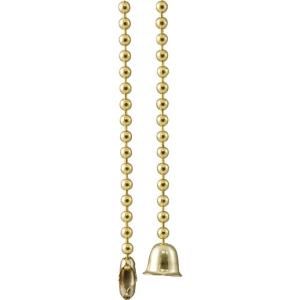 GE 36 in. Solid Brass Bead Ball Type Pull Chain Extension 54213
