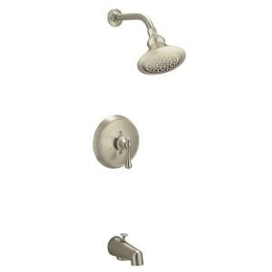 KOHLER Revival 1 Handle 1 Spray Tub and Shower Faucet Trim Only in Vibrant Brushed Nickel K T16113 4A BN