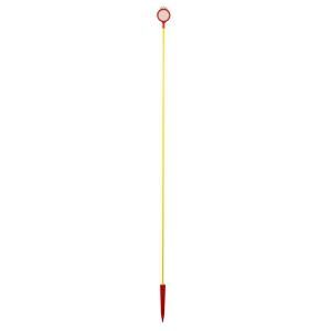 Blazer International 72 in. Yellow Red White Driveway Marker with Foot Peg 384CDM