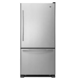 Maytag EcoConserve 30 in. W 18.5 cu. ft. Bottom Freezer Refrigerator in Stainless Steel MBF1958XES