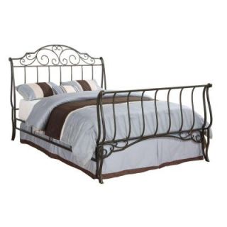 HomeSullivan Queen Size Sleigh Metal Bed with Headboard 40779B221C[BED]