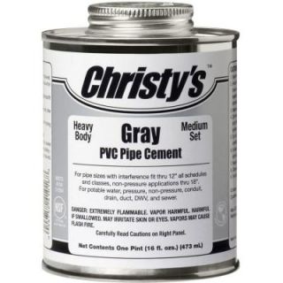 Christys 16 oz. PVC Gray Heavy Cement (Case of 12) RH.BGLV.PT