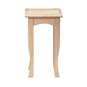 International Concepts 21 in. H Unfinished French End Table TT21