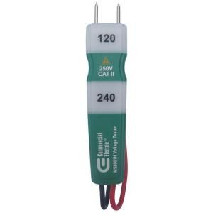 Commercial Electric 120/240 VAC Voltage Tester MS8901H