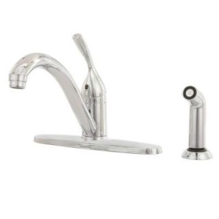 Delta Classic Single Handle Side Sprayer Kitchen Faucet in Chrome 400 DST