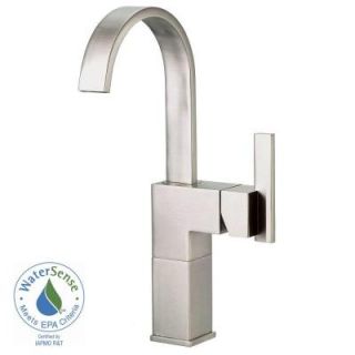 Danze Sirius Single Hole 1 Handle High Arc Bathroom Vessel Faucet in Brushed Nickel D201544BN