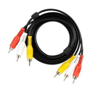CE TECH 6 ft. Audio and Video Cable with RCA Plugs 614767