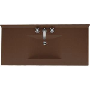 Swanstone Contour 49 in. Solid Surface Vanity Top with Basin in Acorn CV2249 123