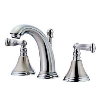 Pegasus 2000 Series 6 in. 12 in. Widespread 2 Handle Low Arc Bathroom Faucet in Brushed Nickel and Polished Chrome DISCONTINUED FW0B5207BNC