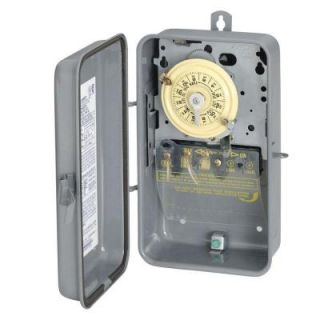 Intermatic 40 Amp 125 Volt SPST Electromechanical Time Switch with Steel Enclosure for Outdoor Use T101RD89