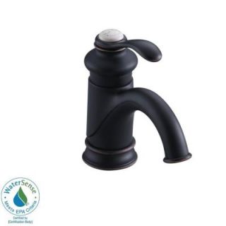 KOHLER Fairfax Single Hole 1 Handle Low Arc Bathroom Faucet with Lever Handle in Oil Rubbed Bronze DISCONTINUED K 12182 BRZ