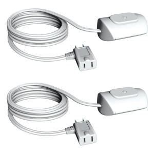 Stanley CordMax 16/3 Couch Extension Cords   White (2 Pack) 170413.0