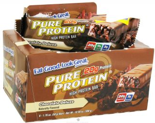 Pure Protein   High Protein Bar Chocolate Deluxe   6 x 1.76 oz. Bars