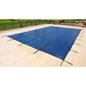 Dirt Defender 20 ft. x 40 ft. Rectangular Blue In Ground Pool Safety Cover BWS390B