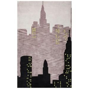 Kas Rugs High Rise View Black 5 ft. x 8 ft. Area Rug BAI28785X8
