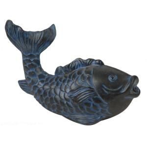 Total Pond 3 in. W x 5 in. D x 3 in. H Blue Fish Spitter A16546