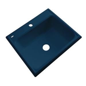 Thermocast Wentworth Drop in Acrylic 25x22x9 in. 1 Hole Single Bowl Kitchen Sink in Navy Blue 27120