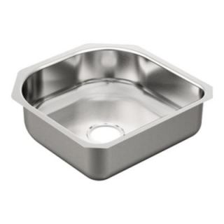 MOEN 2000 Series Undermount Stainless Steel 20x20x6.5 0 Hole Single Bowl Kitchen Sink G20160