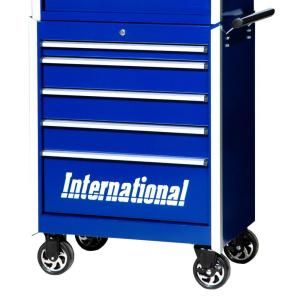 International 27 in. 5 Drawer Ball Bearing Slides Roller Cabinet in Blue PRB 2705BU