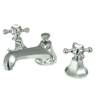 Kingston Brass 8 in. Widespread 2 Handle Mid Arc Bathroom Faucet in Polished Chrome HKS4461BX