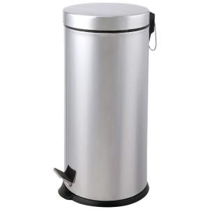 Automatic Home Products 30 l Round Stainless Steel Step Lid Polished Trash Can SSTC30RW