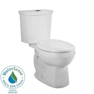 American Standard H2Option 2 piece Siphonic Dual Flush 1.6/1.0 GPF Round Front Toilet in White 2889.216.020