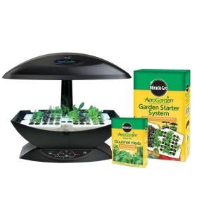 Miracle Gro AeroGarden 7 Indoor Garden with Gourmet Herb Seed Pod Kit and Garden Starter System 2108 00B