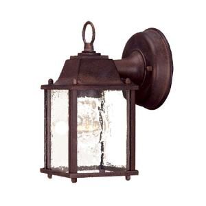 Acclaim Lighting Builders Choice Collection Wall Mount 1 Light Outdoor Burled Walnut Light Fixture 5001BW/SD