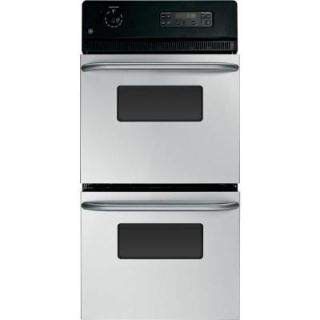 GE 24 in. Double Electric Wall Oven in Stainless Steel JRP28SKSS