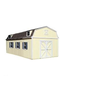 Handy Home Products Sequoia 12 ft. x 24 ft. Wood Storage Building Kit with Floor 18209 9