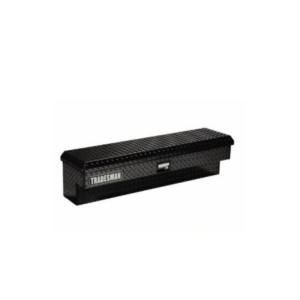 Lund 48 in. Side Bin Truck Tool Box with Full Or Mid Size, Full Lid, Aluminum, Black LAL480BK