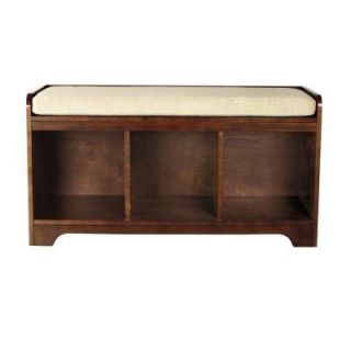 Home Decorators Collection Wellman 20 in. H Espresso Cubby Bench 1158210960