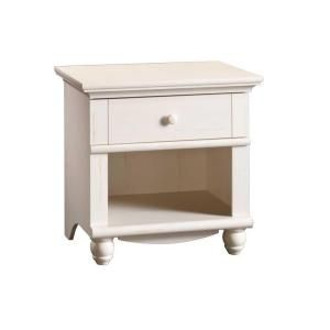 Harbor View Collection Antiqued White Nightstand 400639