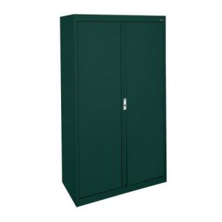 Sandusky System Series 36 in. W x 64 in. H x 18 in. D Double Door Storage Cabinet with Adjustable Shelves in Forest Green HA3F361864 08