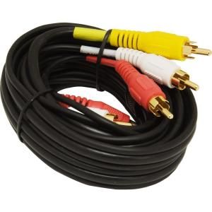 GE 12 ft. Audio/Video Cable   Black 73267