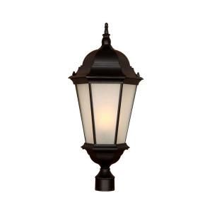 Acclaim Lighting Richmond Collection Post Mount 1 Light Outdoor Matte Black Light Fixture 5208BK/FR