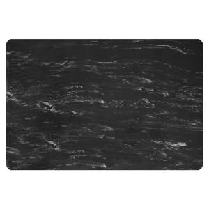 NoTrax Marble Sof Tyle Black Marble 24 in. x 36 in. Rubber Top/PVC Sponge Laminate 1/2 in. Thick Anti Fatigue Mat 470
