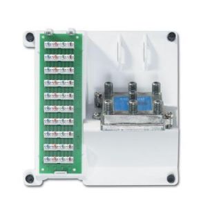 Leviton Compact Series Telephone and 6 Way Video Cabling Panel 105 47603 1G6