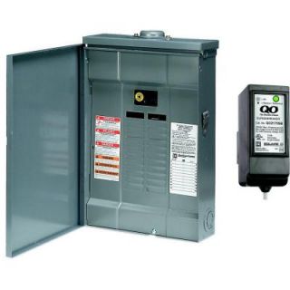 Square D by Schneider Electric QO 100 Amp 20 Space 20 Circuit Outdoor Main Breaker Load Center with Cover with Surge Breaker SPD QO120M100RBSB