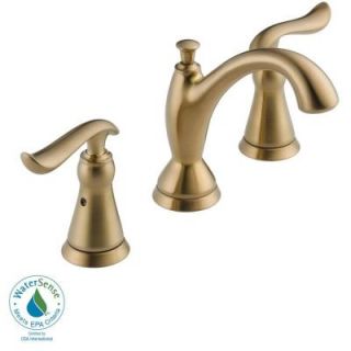 Delta Linden 8 in. Widespread 2 Handle High Arc Bathroom Faucet in Champagne Bronze 3594 CZMPU DST