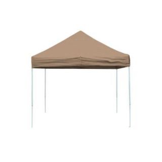 ShelterLogic Pro Series 10 ft. x 10 ft. Desert Bronze Straight Leg Pop Up Canopy 22564