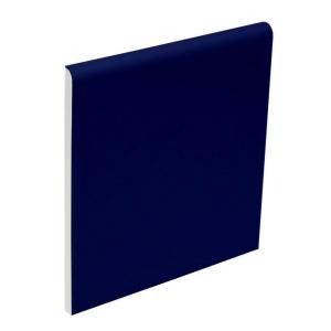 U.S. Ceramic Tile Bright Cobalt 4 1/4 in. x 4 1/4 in. Ceramic Surface Bullnose Wall Tile U726 S4449