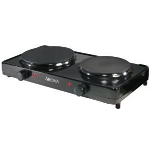 AROMA Double Burner Diecast Hot Plate AHP 312
