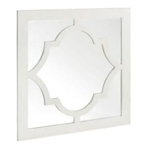 Home Decorators Collection Reflections 32 in. Mirror in White Frame 0630010410